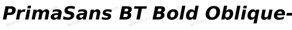 PrimaSans BT Bold Oblique字体转换
